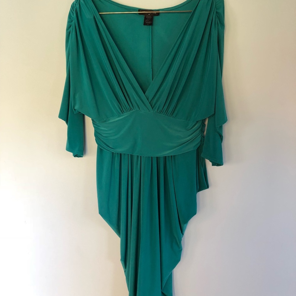 Fashion to figure slinky draped dress sz 1x